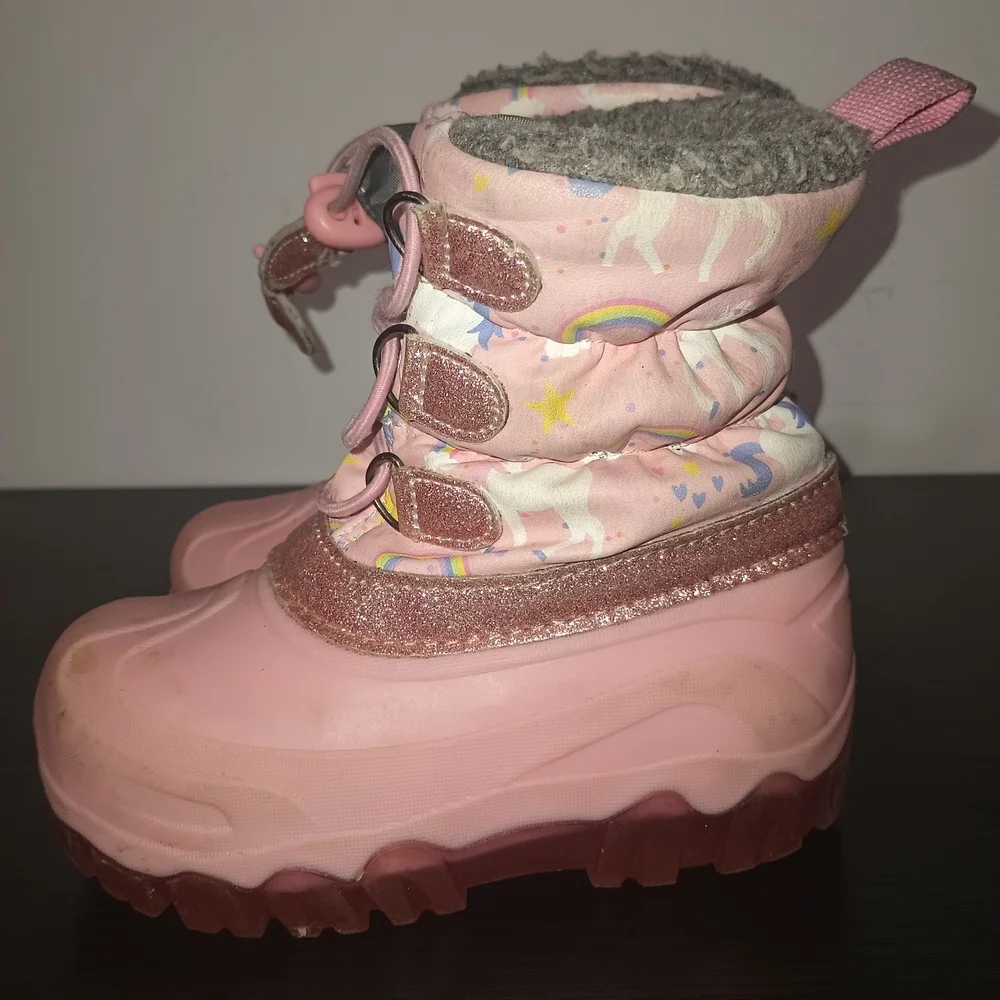 Pink Kids Snow Boots